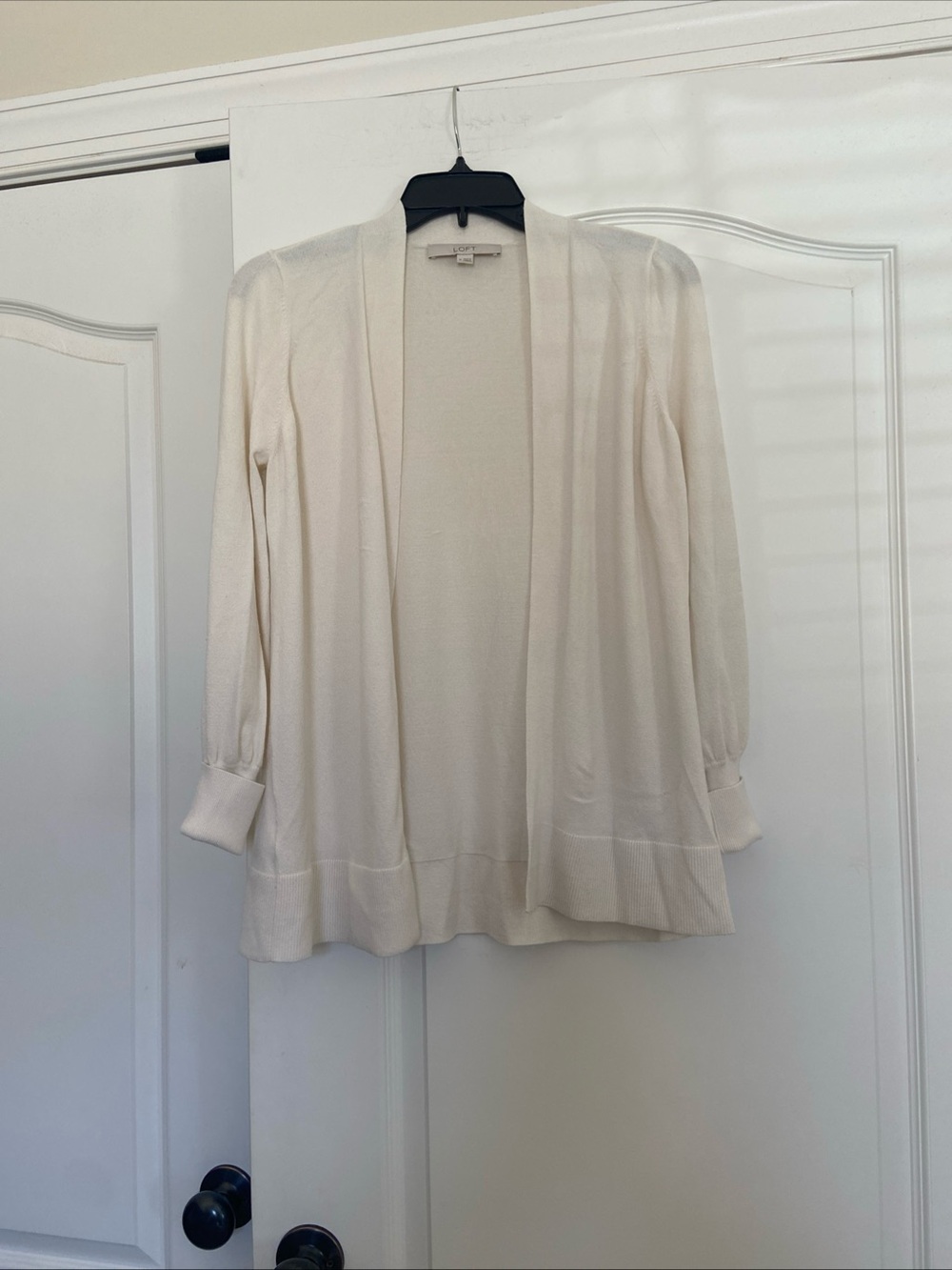 LOFT Open-Front Cream Women’s Cardigan